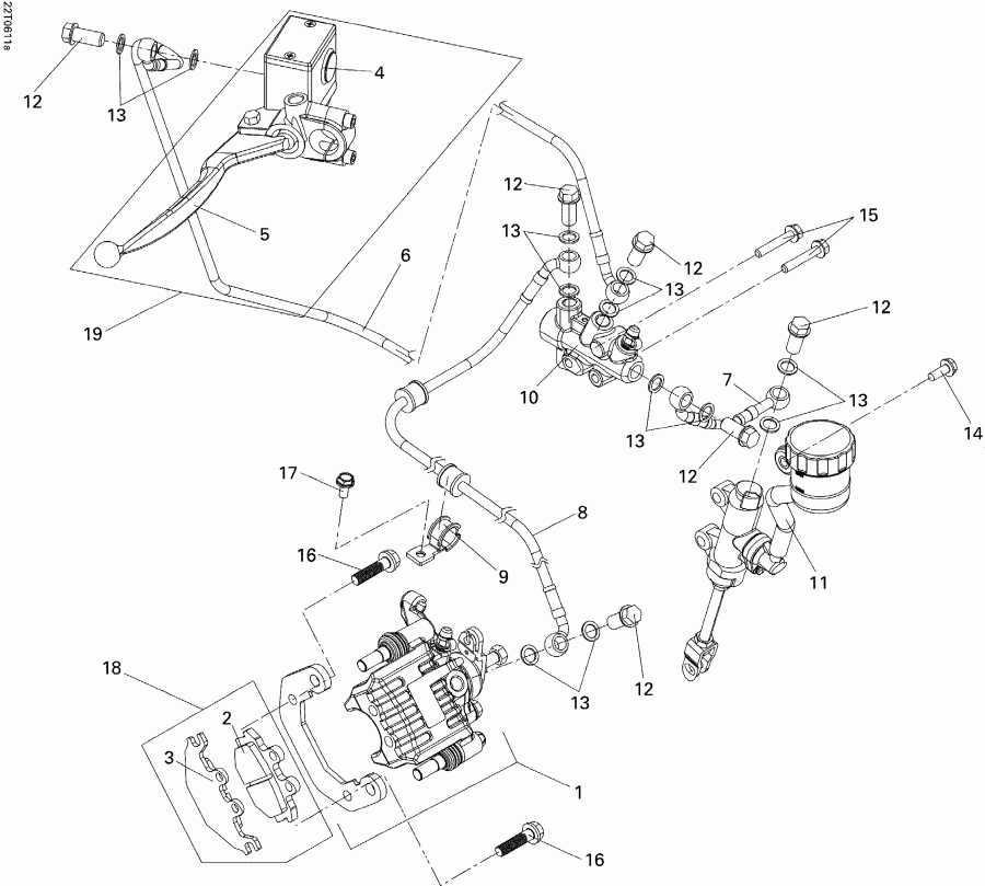  BRP DS 250 NA / Inter, 2006  - Brakes Rear