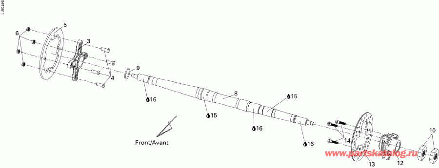 ATV BRP DS 250 NA / Inter, 2006 ������ - Drive Shaft