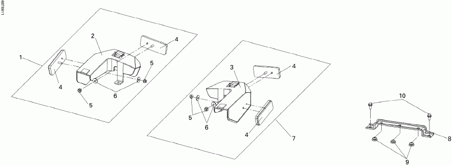 ATV BRP ����������� DS 250 NA / Inter, 2006 - Rear Reflectors