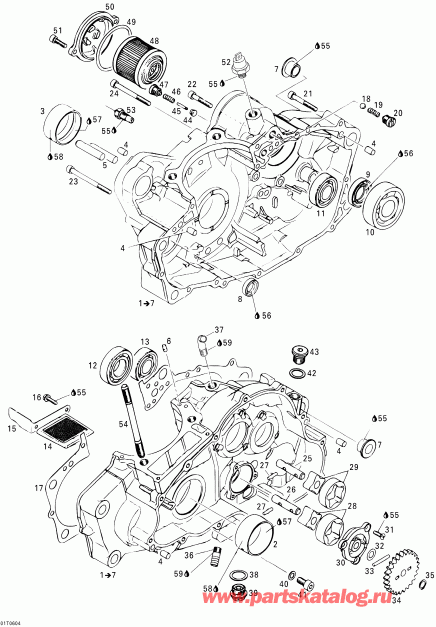 ���������� Bombardier - Crankcase