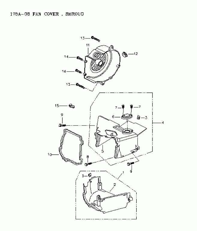ATV  ������ Mini DS 90 4-strokes, 2006 - Fan Cover