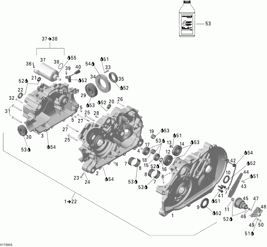   Outlander 400 STD 4 X 4, 2006 - Crankcase