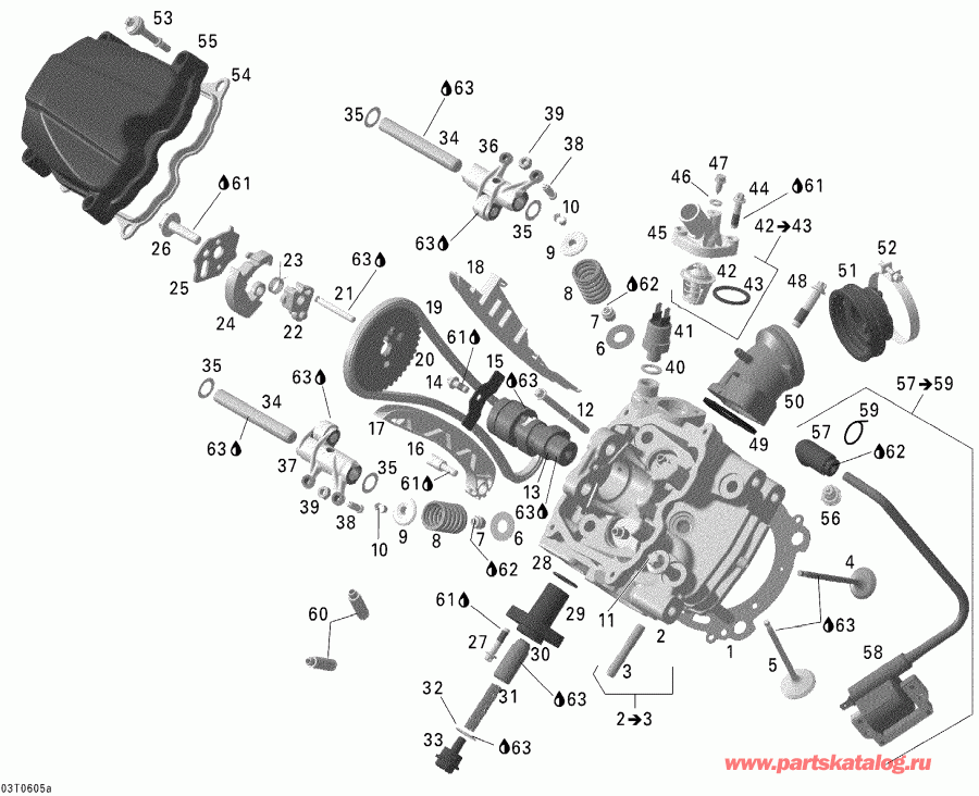   Outlander 400 STD 4 X 4, 2006  - Cylinder Head