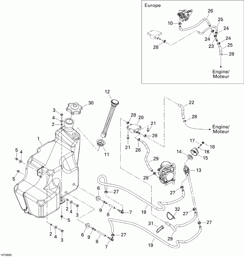    Outlander 400 XT 4 X 4, 2006 - Fuel System