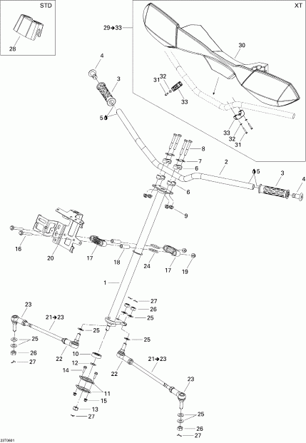 ������������ Bombardier Outlander 800 STD 4 X 4, 2006 - ������� ������� System Std