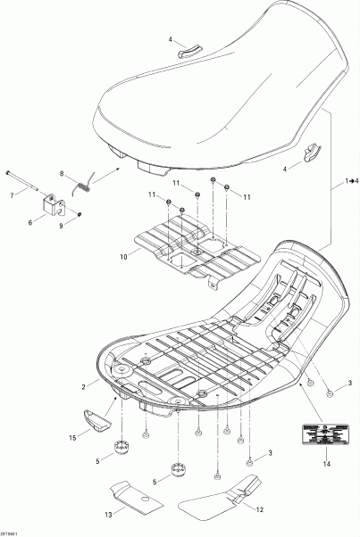 ������������  Outlander 800 STD 4 X 4, 2006 - Seat