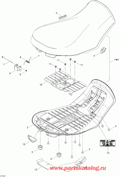 ������������ BRP ����������� Outlander 800 XT 4 X 4, 2006 - Seat