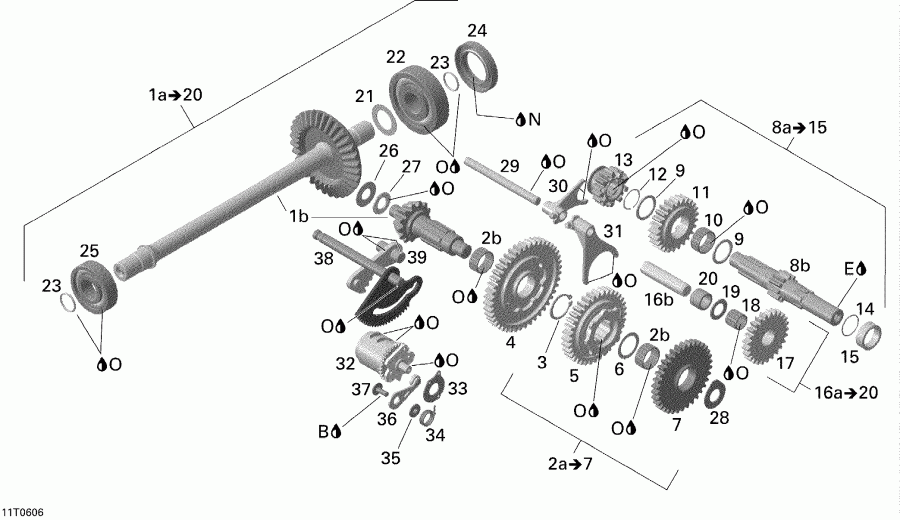    Outlander MAX 400 STD 4 X 4, 2006 - Gear Shift