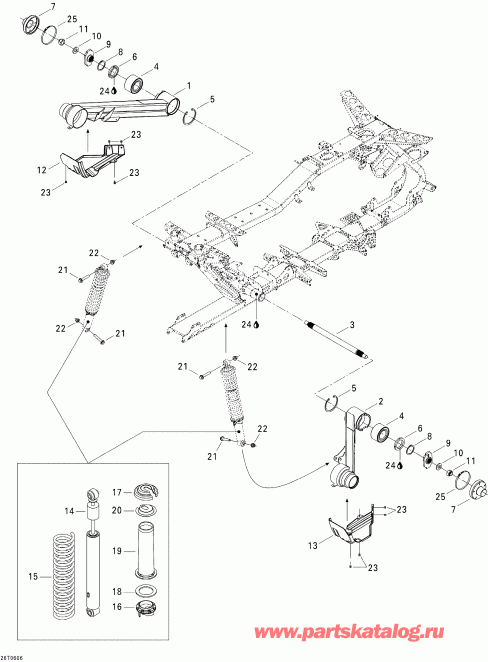 Outlander MAX 400 XT 4 X 4, 2006 - Rear Suspension