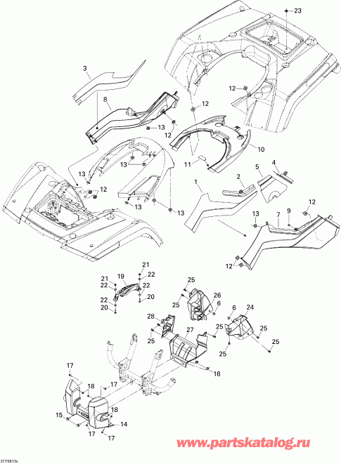 Bombardier Outlander MAX 650 STD 4 X 4, 2006 - ������ � ���������� 3, Max Std