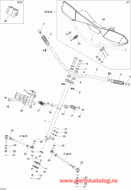  Bombardier Outlander MAX 650 XT 4 X 4, 2006  - Steering System Max Xt