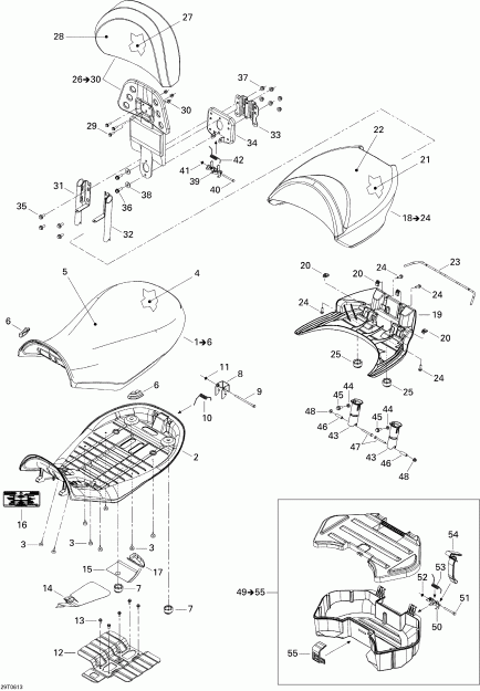 ���������� BRP Outlander MAX 650 XT 4 X 4, 2006 ������ - Seat