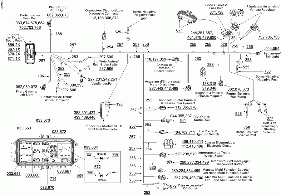 BRP Outlander MAX 650 XT 4 X 4, 2006 - Main Harness