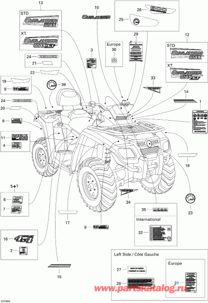 ���������� BRP Outlander MAX 800 XT 4 X 4, 2006 - �������� Xt