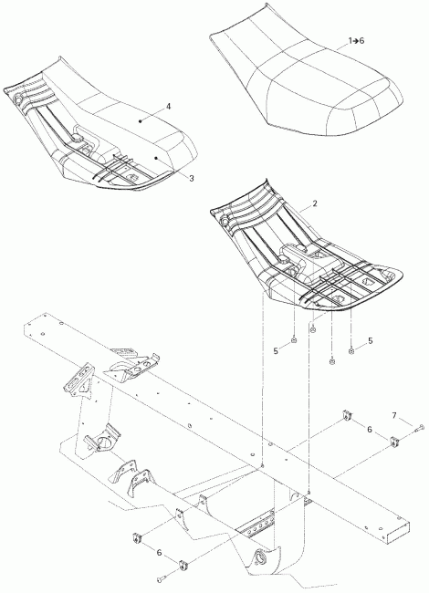 ATV BRP ����������� Rally 175, 2006 - Seat