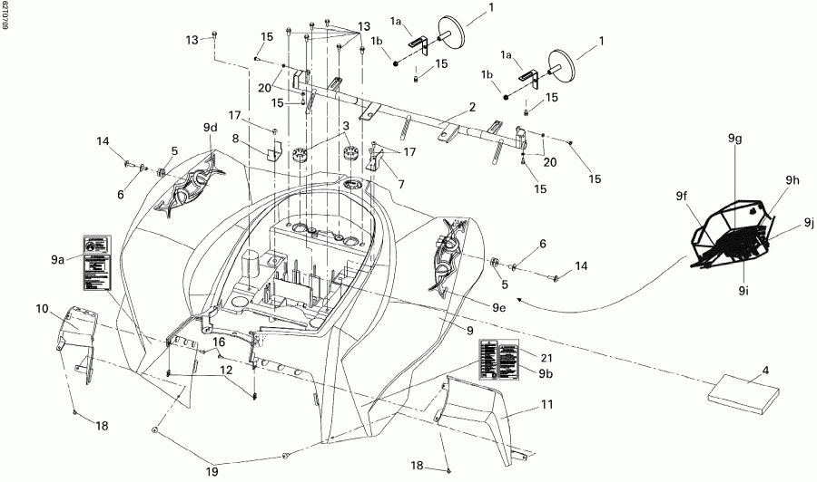    DS 250, CE, 2007 - Rear Fender