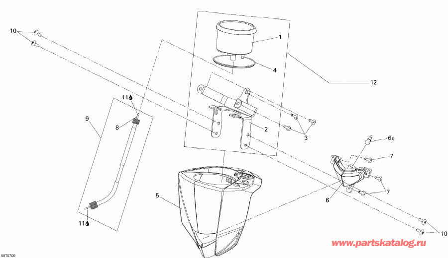 ATV Bombardier ������ DS 250, CE, 2007 - Steering Cover And Accessories
