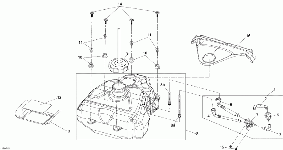 BRP DS 250 NA / Inter, 2007 - Fuel System