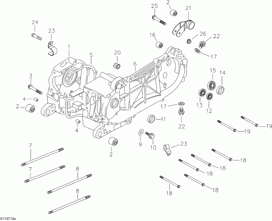    Mini DS 90 4-strokes, 2007 - Crankcase