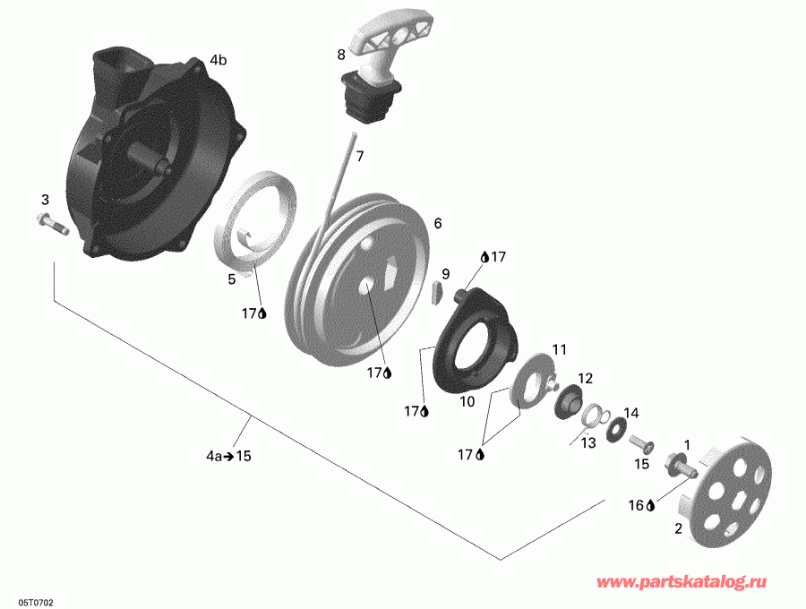   Outlander 400 STD 4 X 4, 2007 - Rewind Starter