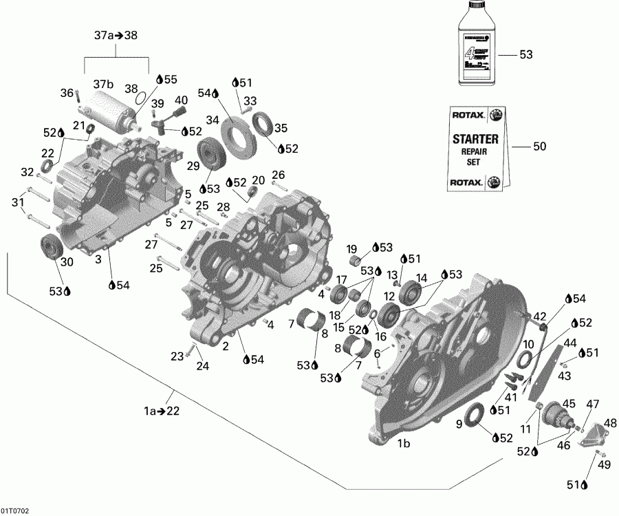 ATV  Outlander 400 XT 4 X 4, 2007 - Crankcase