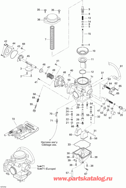 ATV  Outlander 400 XT 4 X 4, 2007  - Carburetor