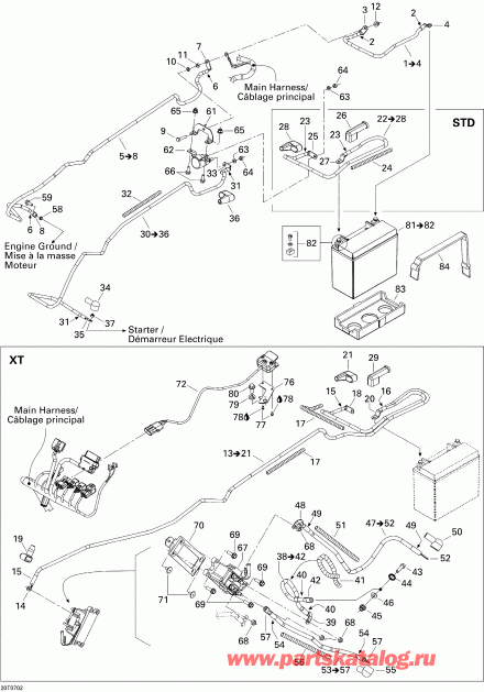 ������������ BRP ������ Outlander 400 XT 4 X 4, 2007 - Electrical System Xt