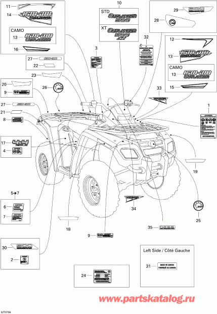    Outlander 500 STD 4 X 4, 2007 -  Std