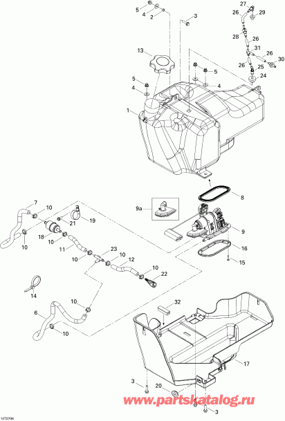   Outlander 500 XT 4 X 4, 2007  - Fuel System