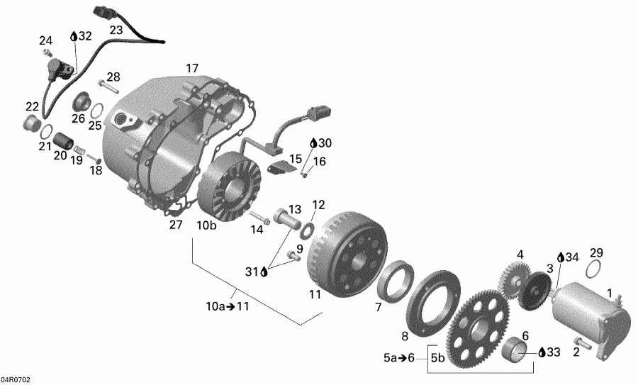    Outlander 500 XT 4 X 4, 2007 - Magneto