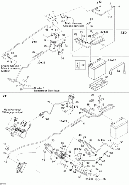 Bombardier Outlander 500 XT 4 X 4, 2007 ������ - Electrical System Xt