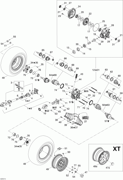  BRP - Drive System, Rear Std