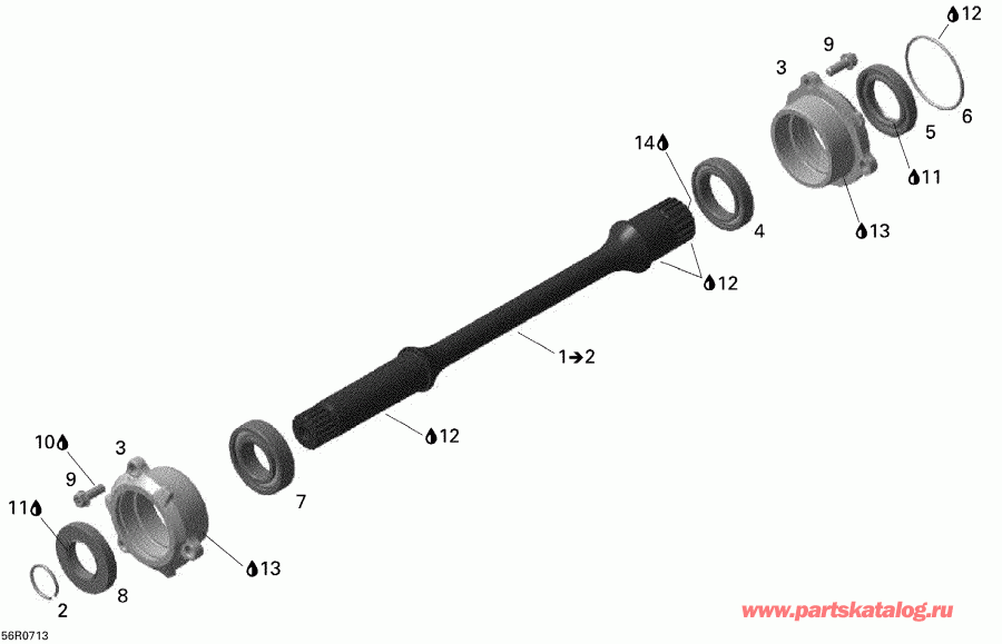 Outlander 800 STD 4 X 4, 2007 - Drive Shaft