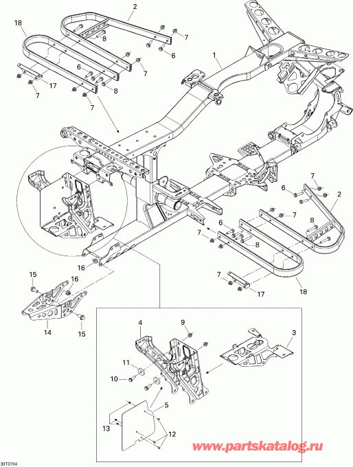 ����������  Outlander 800 STD 4 X 4, 2007 ������ - Frame