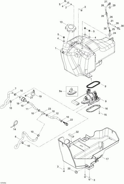 BRP Outlander 800 XT 4 X 4, 2007 - Fuel System