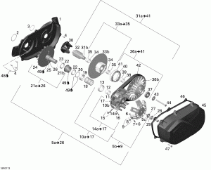 05-  Outlander 800efi (05- Transmission Outlander 800efi)