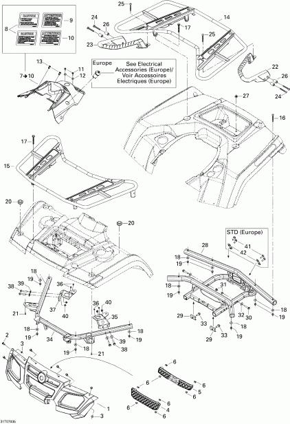 BRP  Outlander MAX 400 XT 4 X 4, 2007 -    2, Xt
