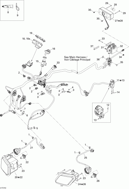   Outlander MAX 400 XT 4 X 4, 2007 - Electrical Accessories