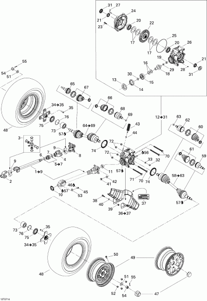  - Drive System, Rear Std