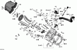 01-   , Front (01- Cylinder Head, Front)