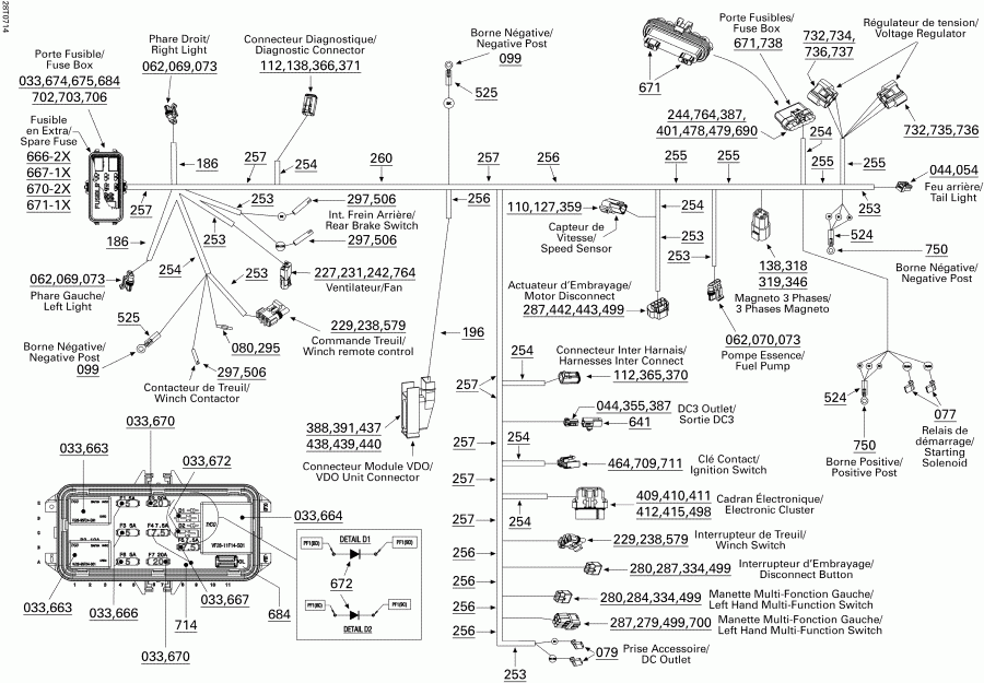 ���������� BRP Outlander MAX 500 XT 4 X 4, 2007 - Main Harness