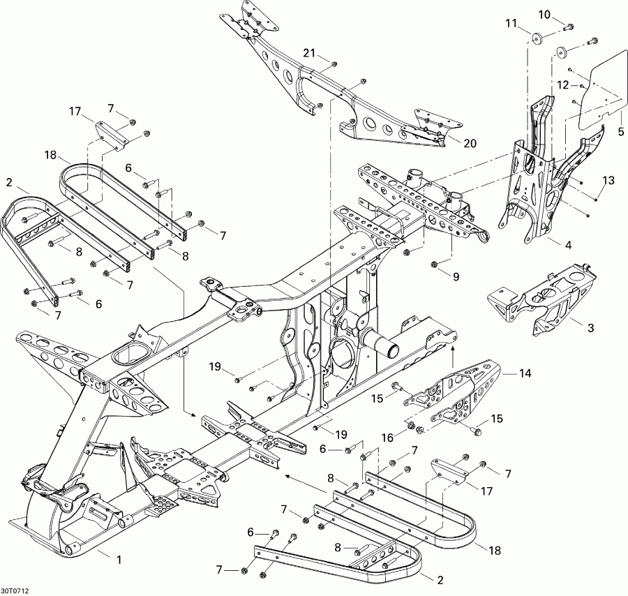 ������������  Outlander MAX 800 LTD 4 X 4, 2007 ������ - Frame