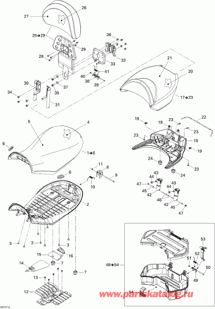   Outlander MAX 800 LTD 4 X 4, 2007 - Seat