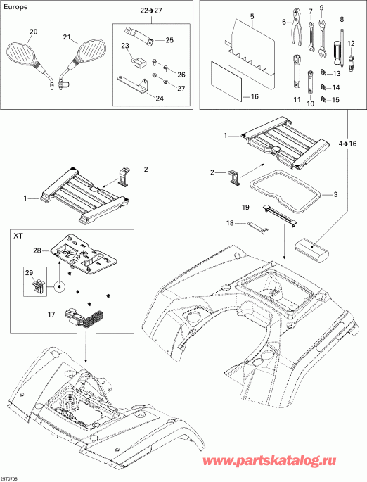  - Front And Rear Trays Xt