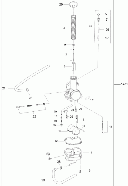   Rally 175, 2007 - Carburetor