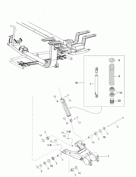 ATV  Rally 175, 2007 - Rear Suspension Europe