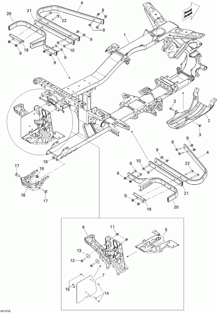 ���������� Bombardier Renegade 800 EFI, 2007 - Frame