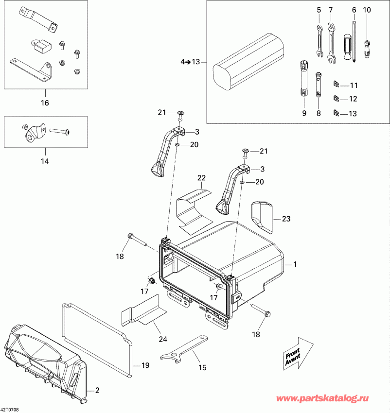 ����������  Renegade 800 EFI, 2007 ������ - Rear Cargo Box