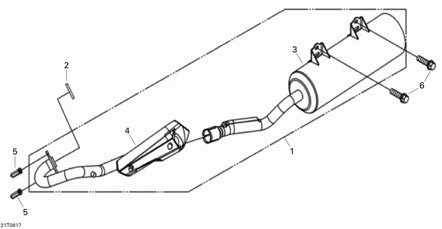  Bombardier DS 250 CVT, 2008 - Muffler