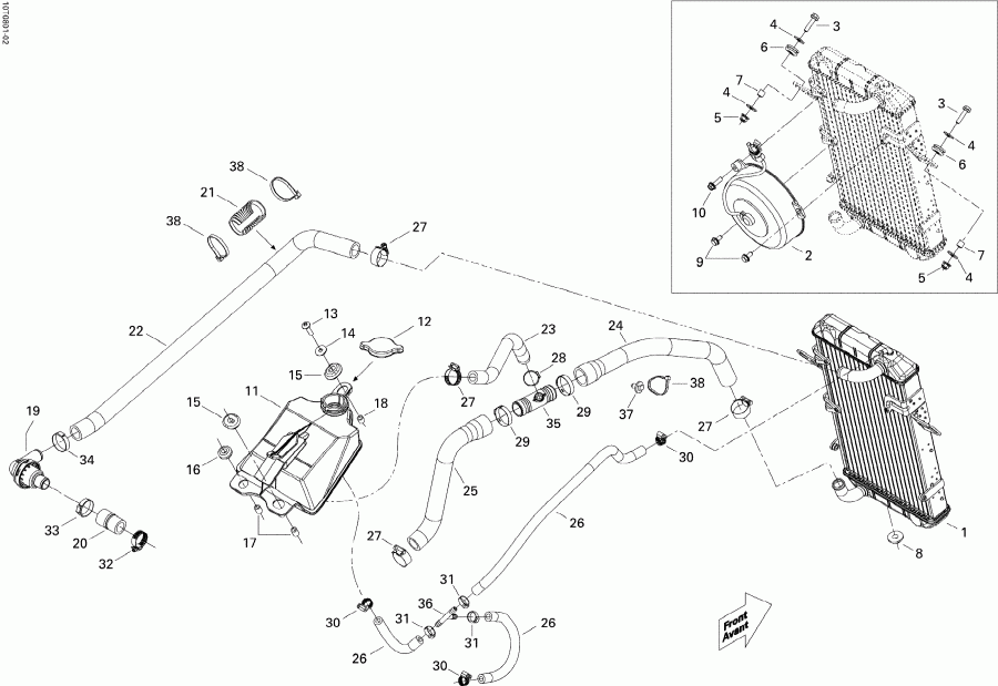 ATV BRP DS 450, 2008 - ���������� System